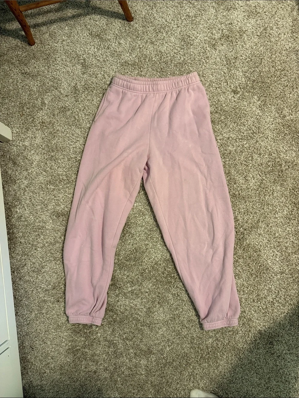Urban Outfitters Light Pink Elastic-Waist Joggers